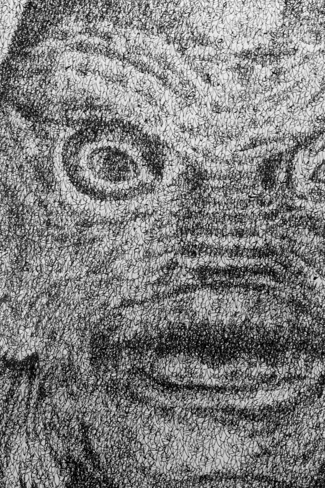 Dessin graffiti accumulation de signatures